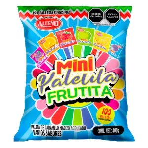 Exh Paleta Alteño Mini Frutita Alteño  . 100 PZS