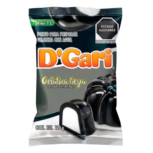 Gelatina D'Gari Negra Frutos Rojos 120 GRS