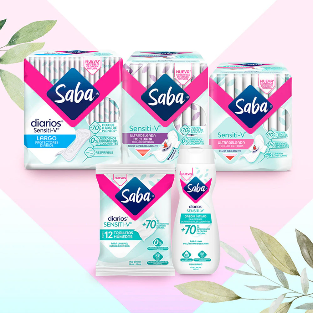 Toallas Femeninas Saba Sensiti-V Ultradelgada Nocturna 10 piezas - Imagen 6