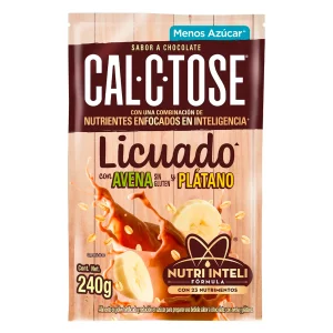 Chocolat Choco Cal-C-Tose Licuado Avena&Platano Sob Cal-C-Tose Choco Cal-C-Tose Sob 240 GRS