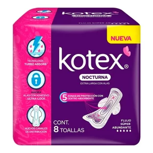 T Kotex Maxi Noc F. Abund 8 PZS