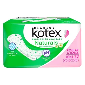 Pantiprotectores Kotex Manzanilla Reg S/A 22 PZS